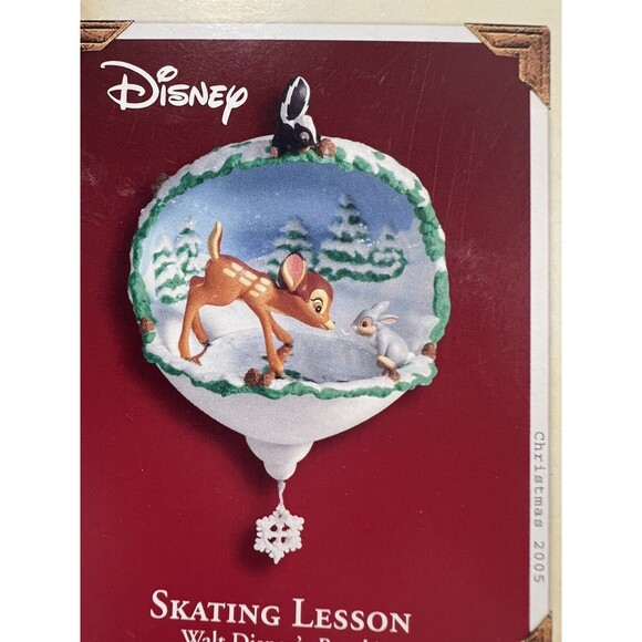 Hallmark 2005‎ "SKATING LESSON" Walt Disney's Bambi Keepsake Ornament - Picture 5 of 6